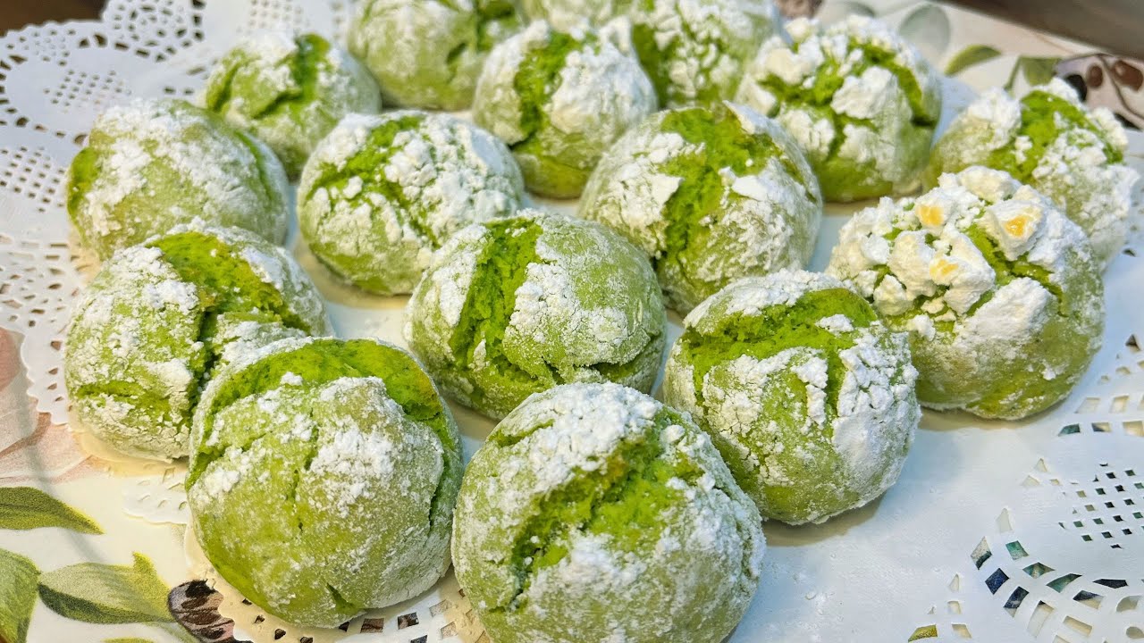 ISPANAKLI ÇATLAK KURABİYE✅ KENDİNİ FISTIKLI ZANNEDİYOR👌💯