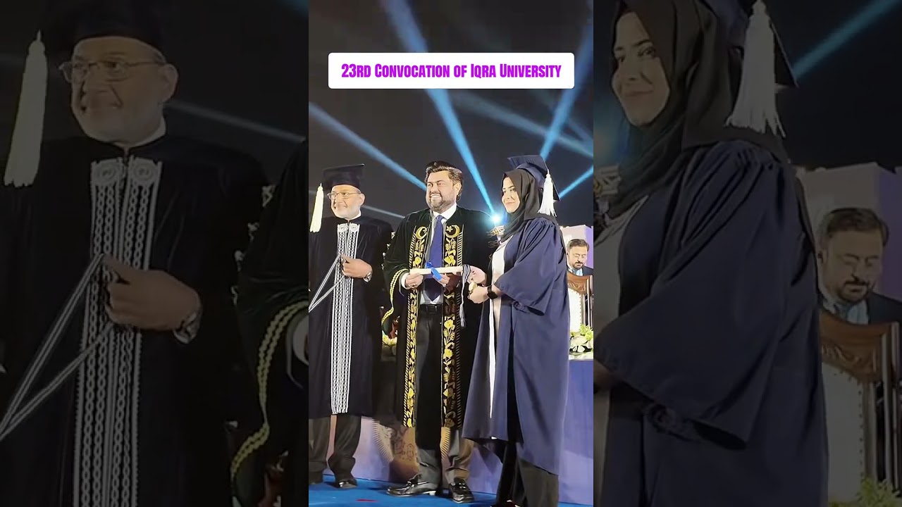 Iqra University&rsquo;s 23rd Convocation | Governor Sindh Kamran Khan Tessori Attends as Chief Guest