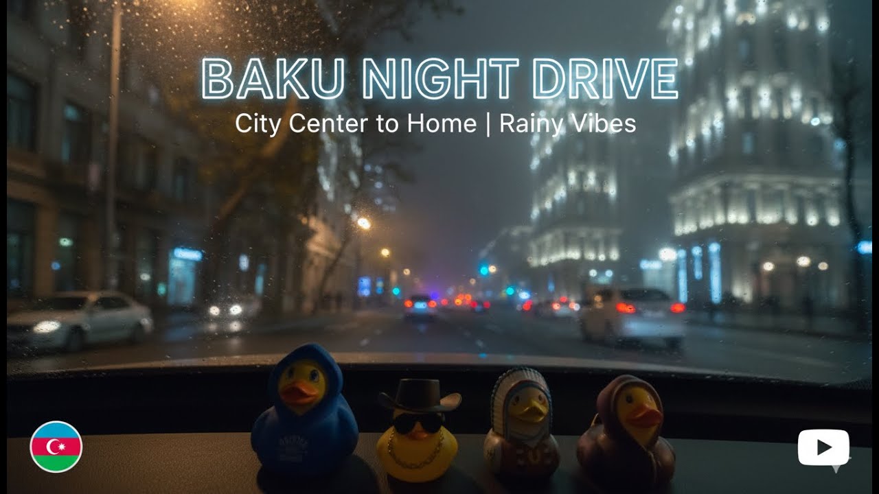Baku City Lights - The Evening Commute (No Talking)