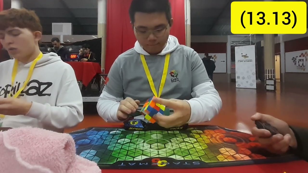 14.70 official 3x3 One-Handed winning average | Arroios Winter 2026