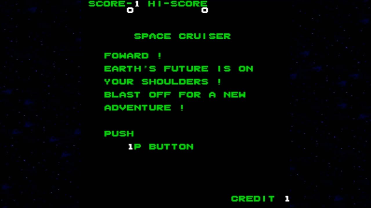 Space Cruiser 1981 Taito Mame Retro Arcade Games