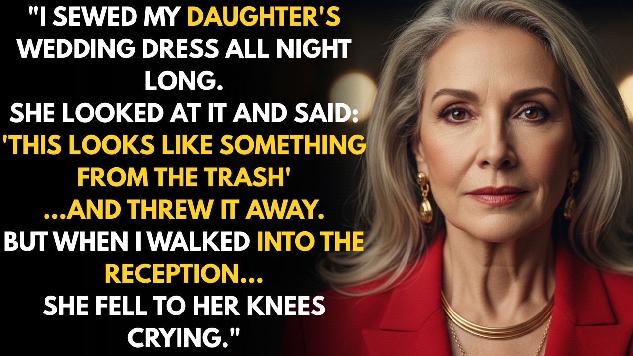 She Threw Away the Dress I Sewed With My Own Tears. What Happened Next Left Her Speechless.