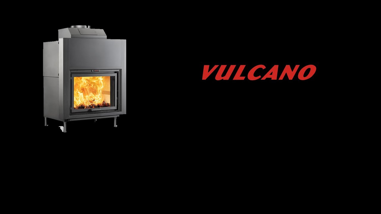 Termocamino a legna Vulcano Nuova Serie: Medi Maxi Super