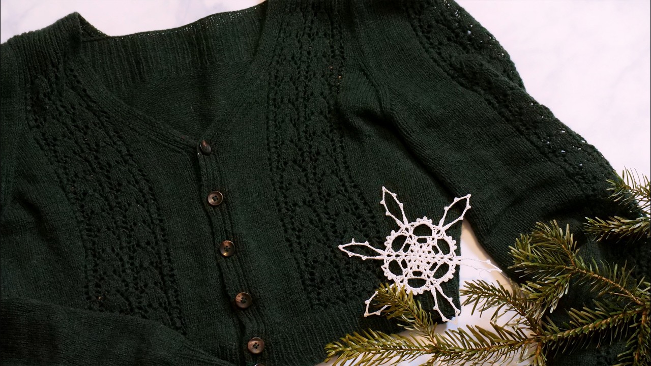 I Picked Up My Favorite Winter Craft Again to Knit a Vintage Cardigan