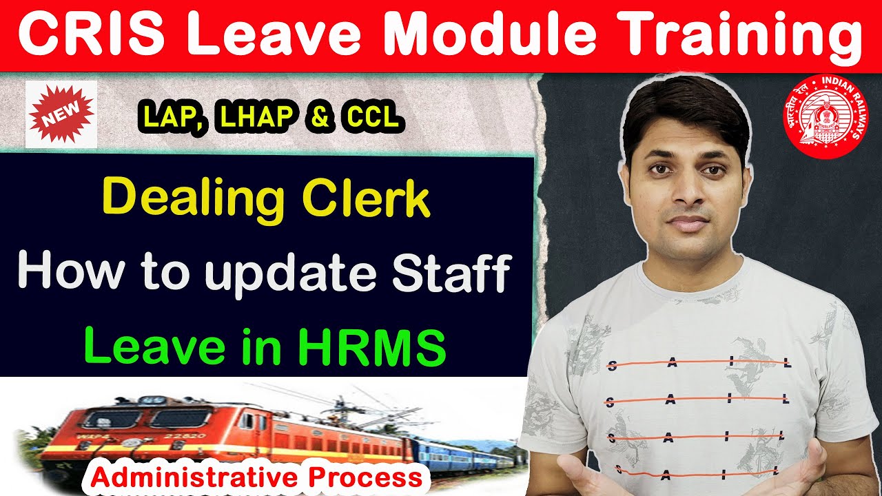 Dealing Clerk how to submit Employee Leave in HRMS | CRIS Training Video |  Administration Process