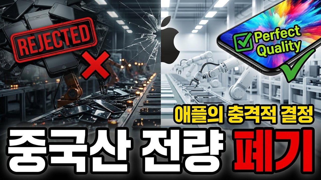 “중국산은 결국 퇴출당했습니다” 애플이 한국 디스플레이만 선택한 결정적 이유