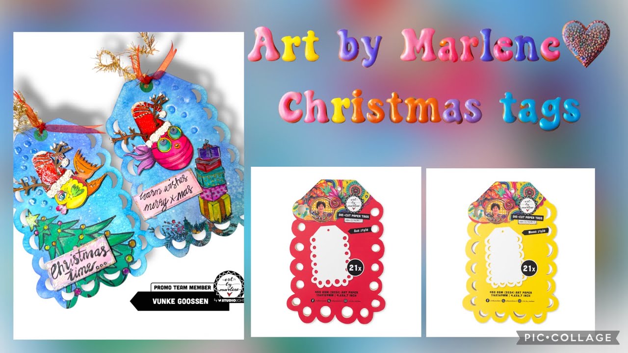 ❤️Art by Marlene ❤️Christmas tags
