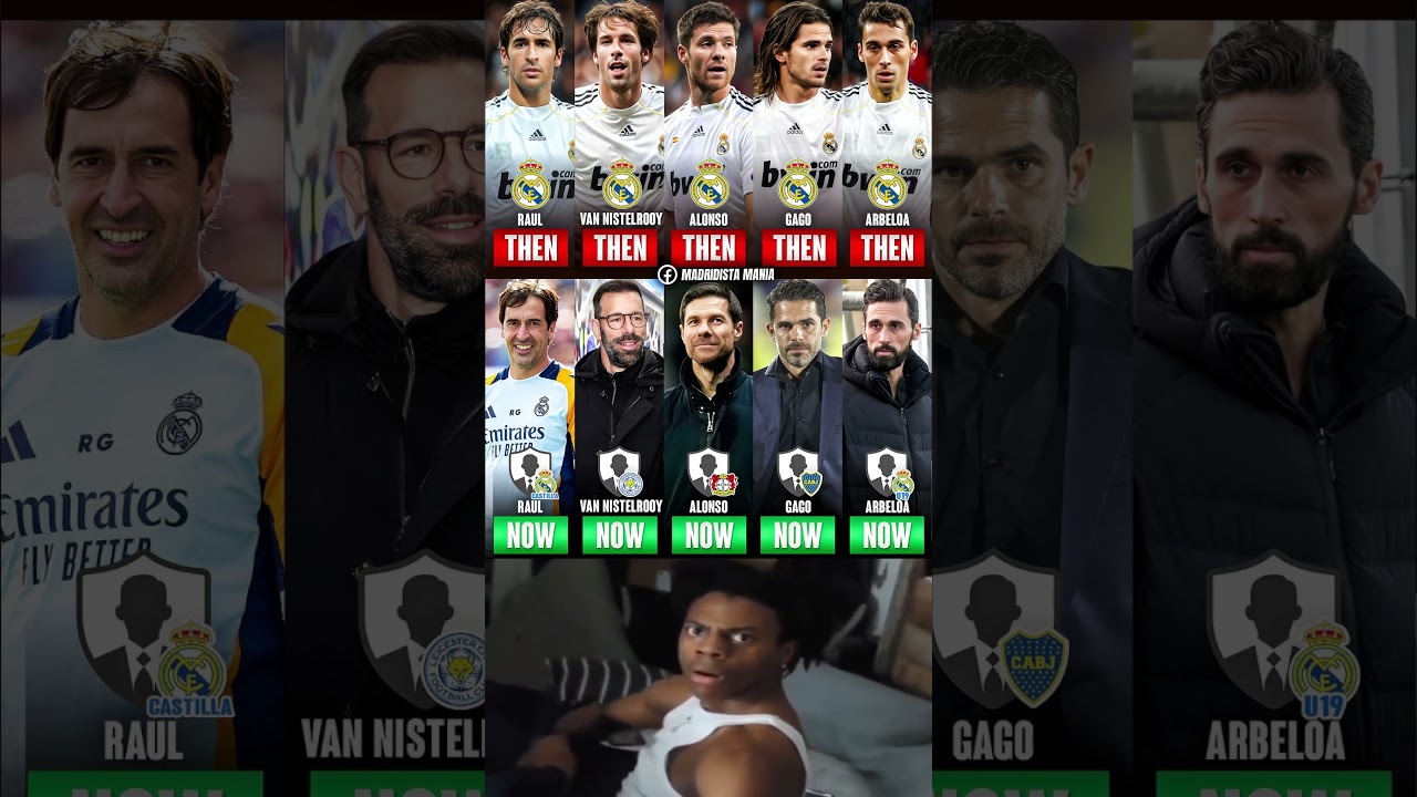 ⚪️ Stars from Real Madrid 2009 are now managers: Alonso, Van Nistelrooy, Gago, Arbeloa, and Raul!