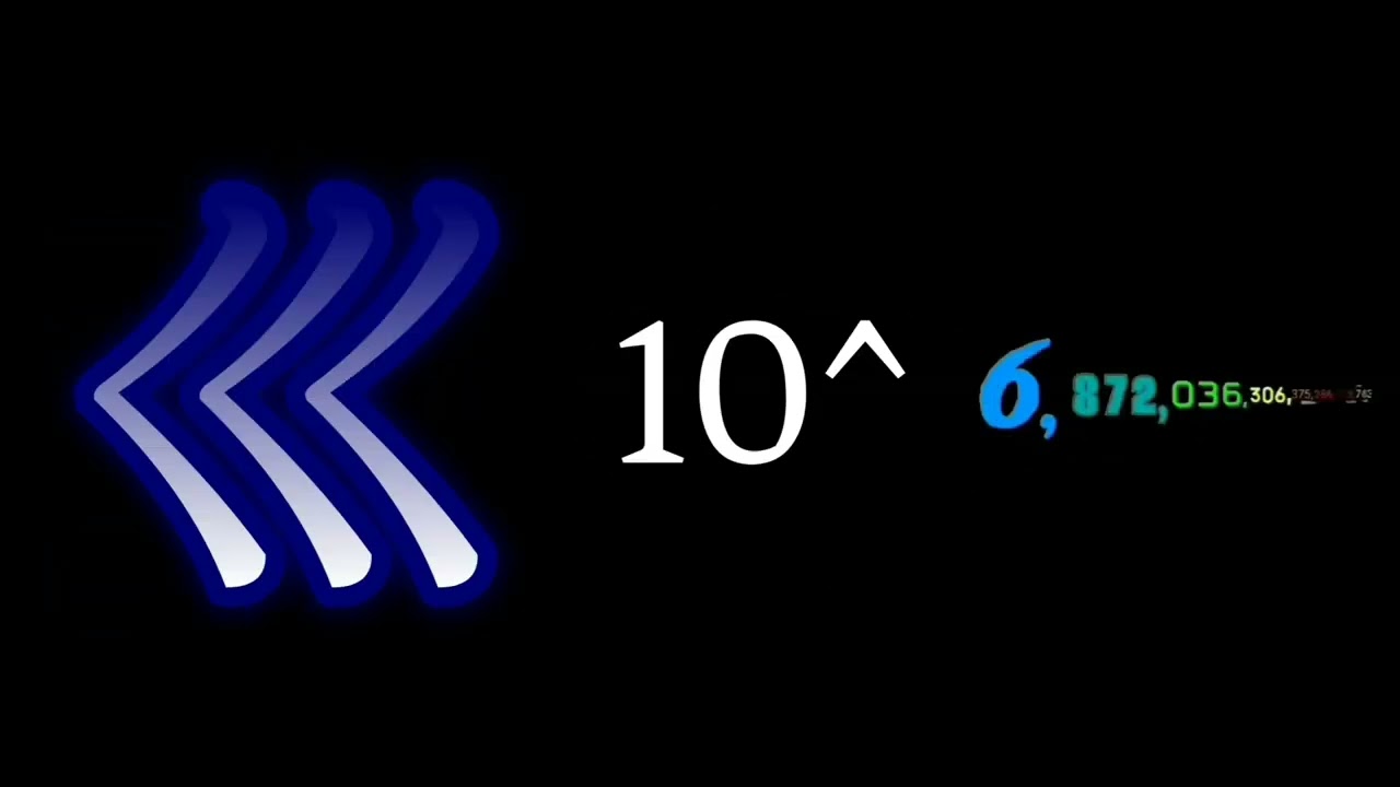 Numbers 0 to Absolutely Eternal with sound effect