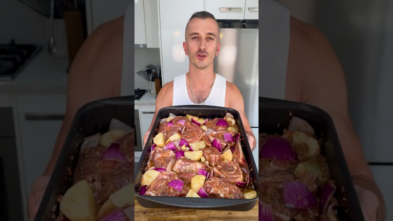 Рецепт медленно приготовленной тавы из баранины с картофелем (по-кипрски) #еда