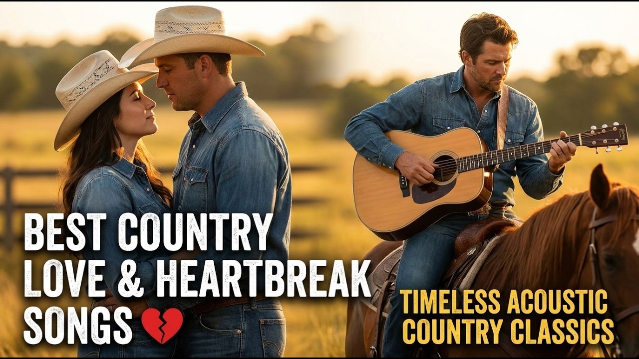 Best Country Love & Heartbreak Songs 💔 Timeless Acoustic Country Classics