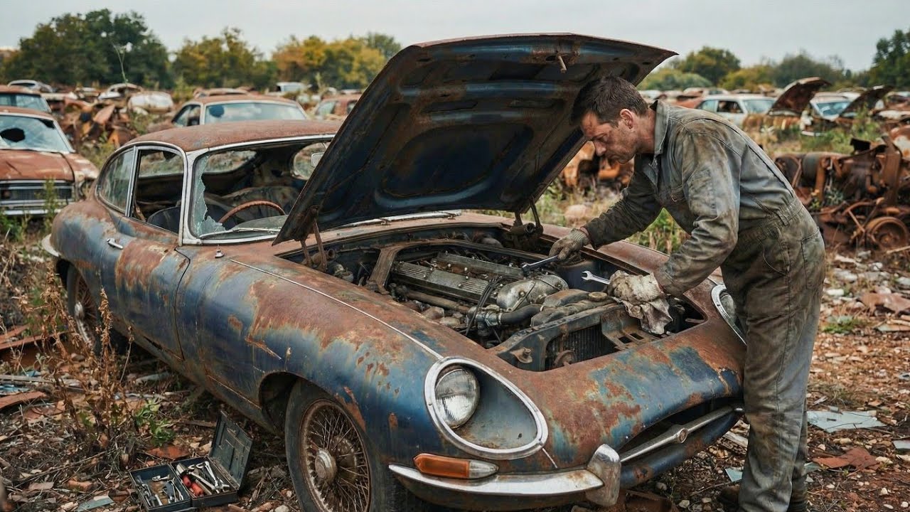 ASMR Car Restoration! Full Restoration of a Forgotten 1969 Jaguar E-Type | Back to Life