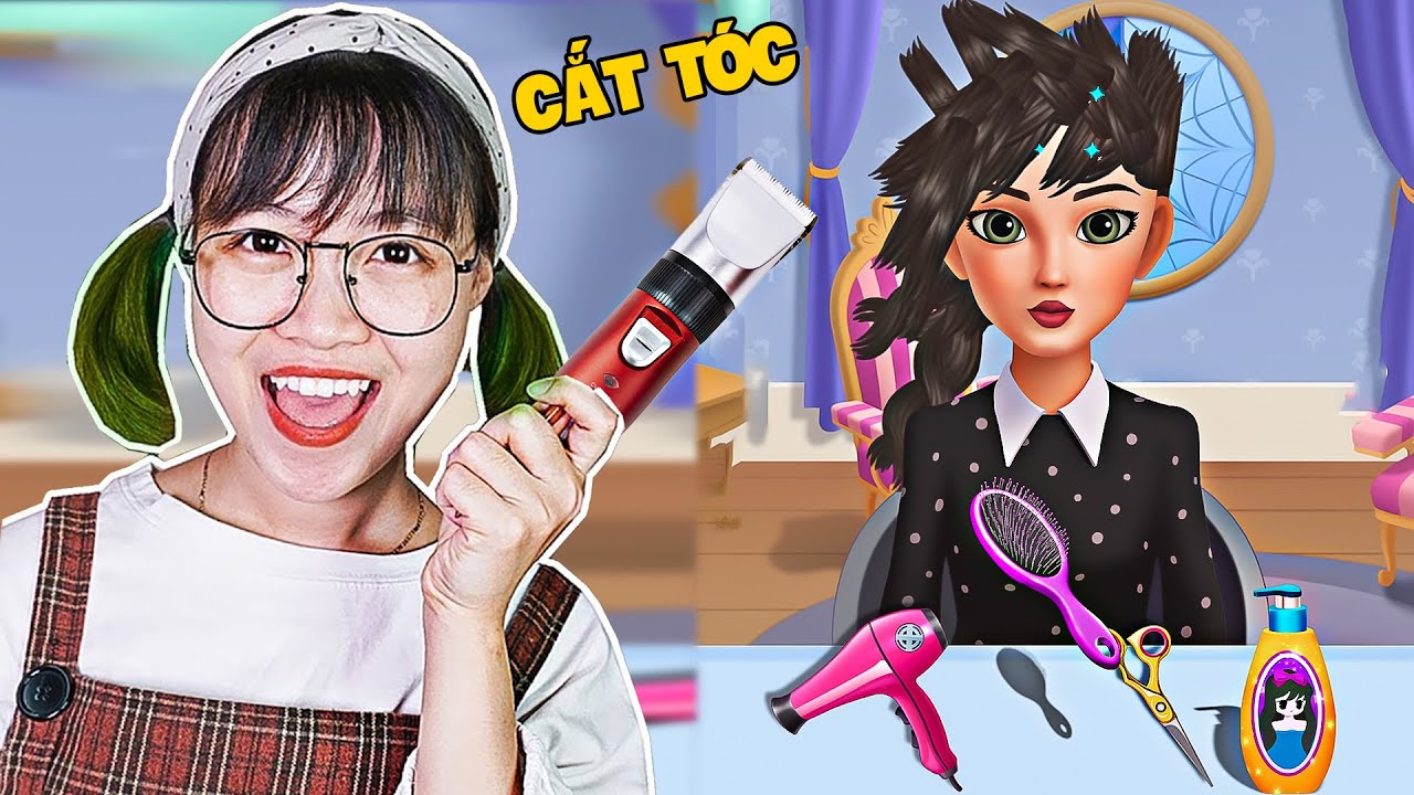 Hà Sam Một Ngày Trở Thành Thợ Cắt Tóc Cho Bé Tư Trong Hair Salon