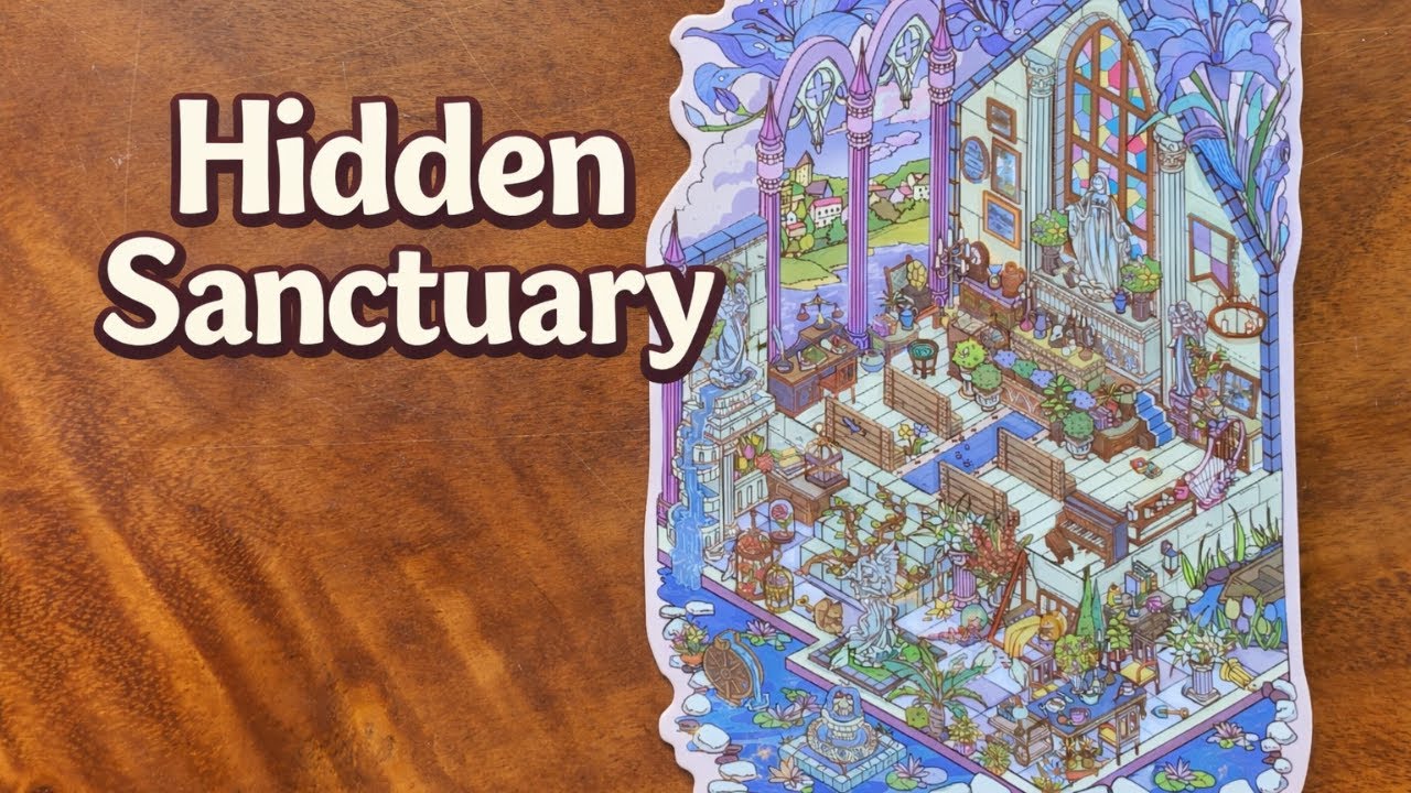 DIY 3D Sticker | Hidden Sanctuary | Relax Video | No Talk