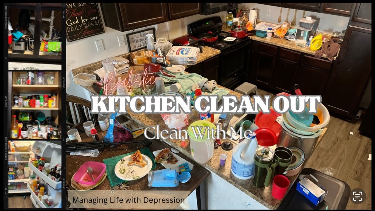 Kitchen Clean with Me:: Conquering Depression One Space At A Time:: Khrystal Ren&eacute;&eacute;