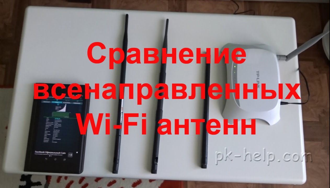 Сравнение всенаправленных Wi-Fi антенн.