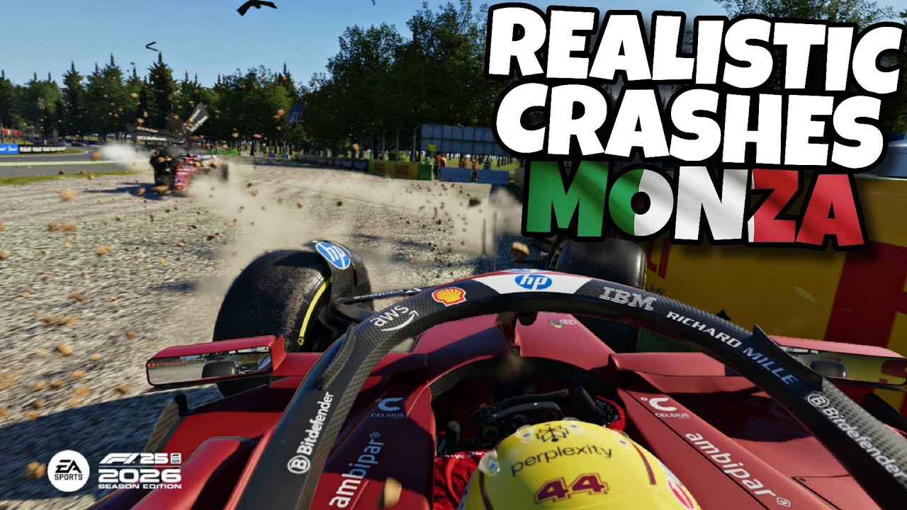 F1 REALISTIC CRASHES MONZA!