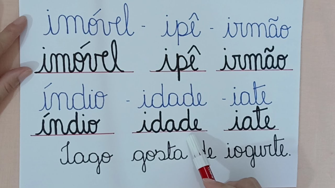 Aprendendo a Ler e escrever Letra cursiva 38ª Aula - Lendo e escrevendo frases - EJA - Alfabetização