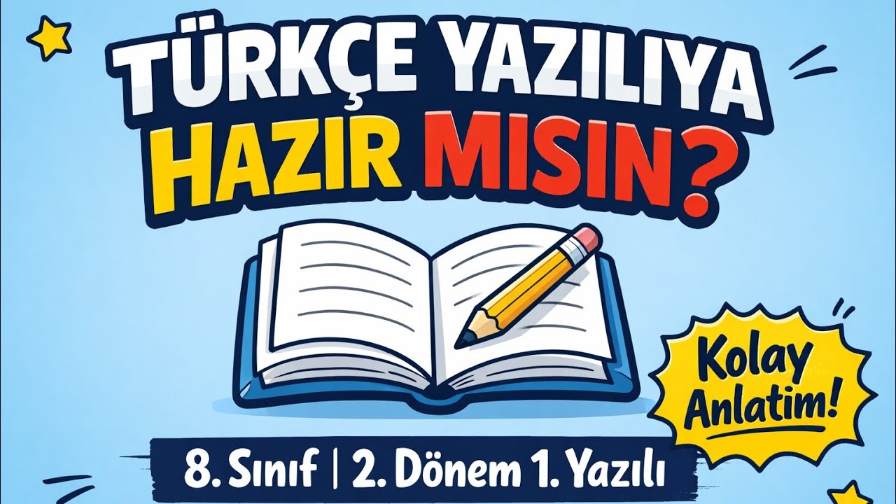 8. SINIF 2. DÖNEM 1. YAZILI TÜRKÇE SINAVI 