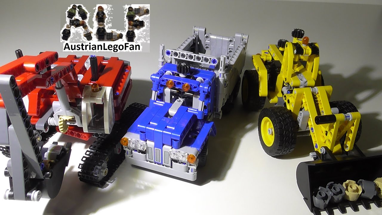 Lego Technic 42023 Construction Crew / Baustellen Set - Lego Speed Build Review