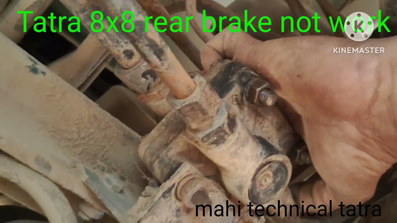 tatra 8x8 rear brake not work