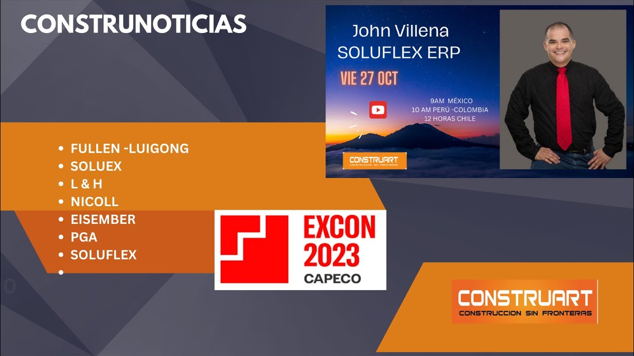 Entrevista a SOLUFLEX ERP y EXCON 2023 | Construnoticias