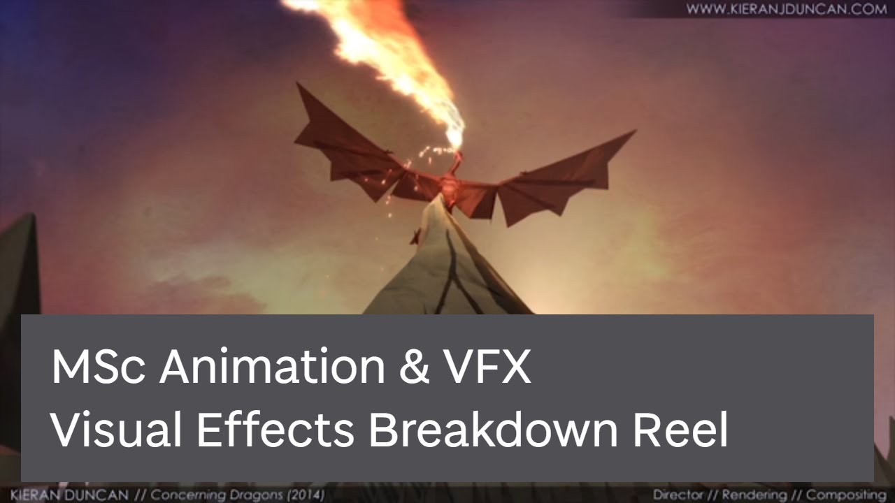 University of Dundee | DJCAD | MSc Animation and VFX | Visual Effects Breakdown Reel