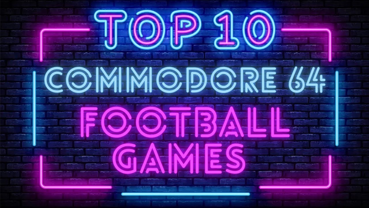The Best Ten Commodore C64 Football Games Ever Made!