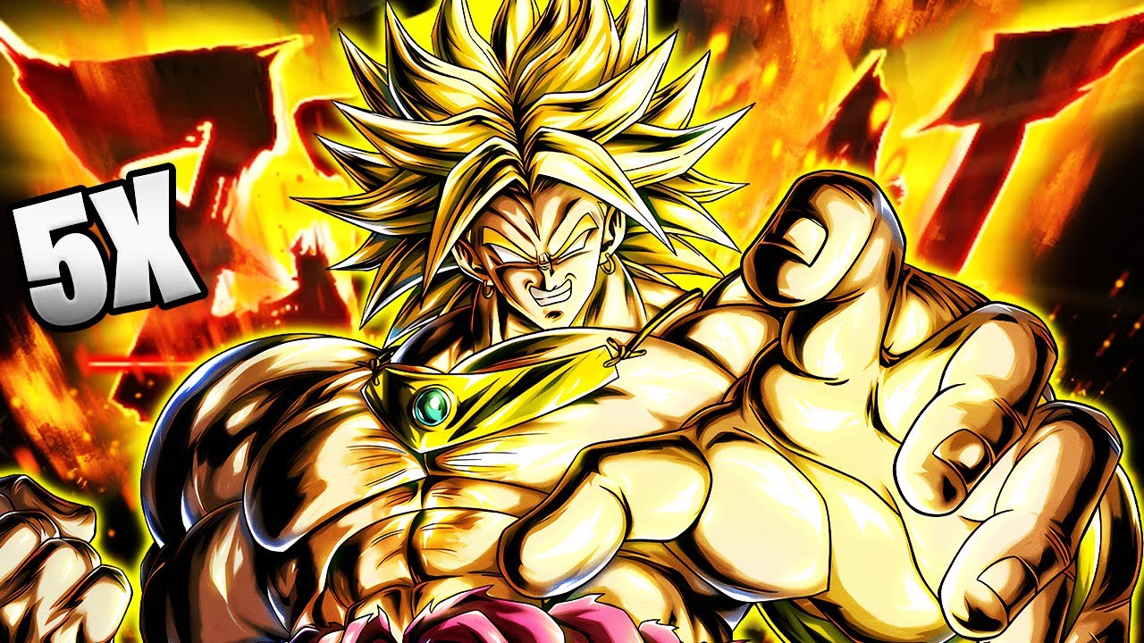 EVERYONE IS HIS VICTIM! 5x ZENKAI BUFFED LF LSSJ BROLY IS BROKEN! - Dragon Ball Legends