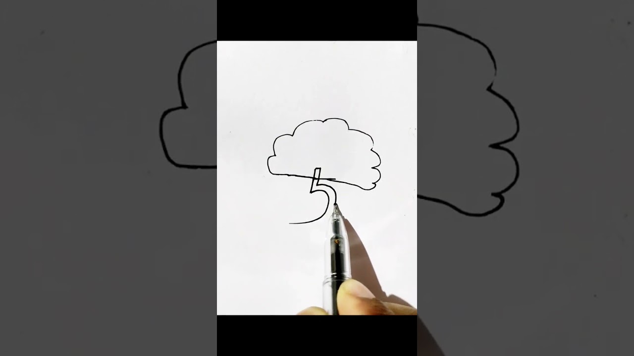cloud drawing using numbers #tutorial #shortsvideo #shortvideo #shorts #trending #viral