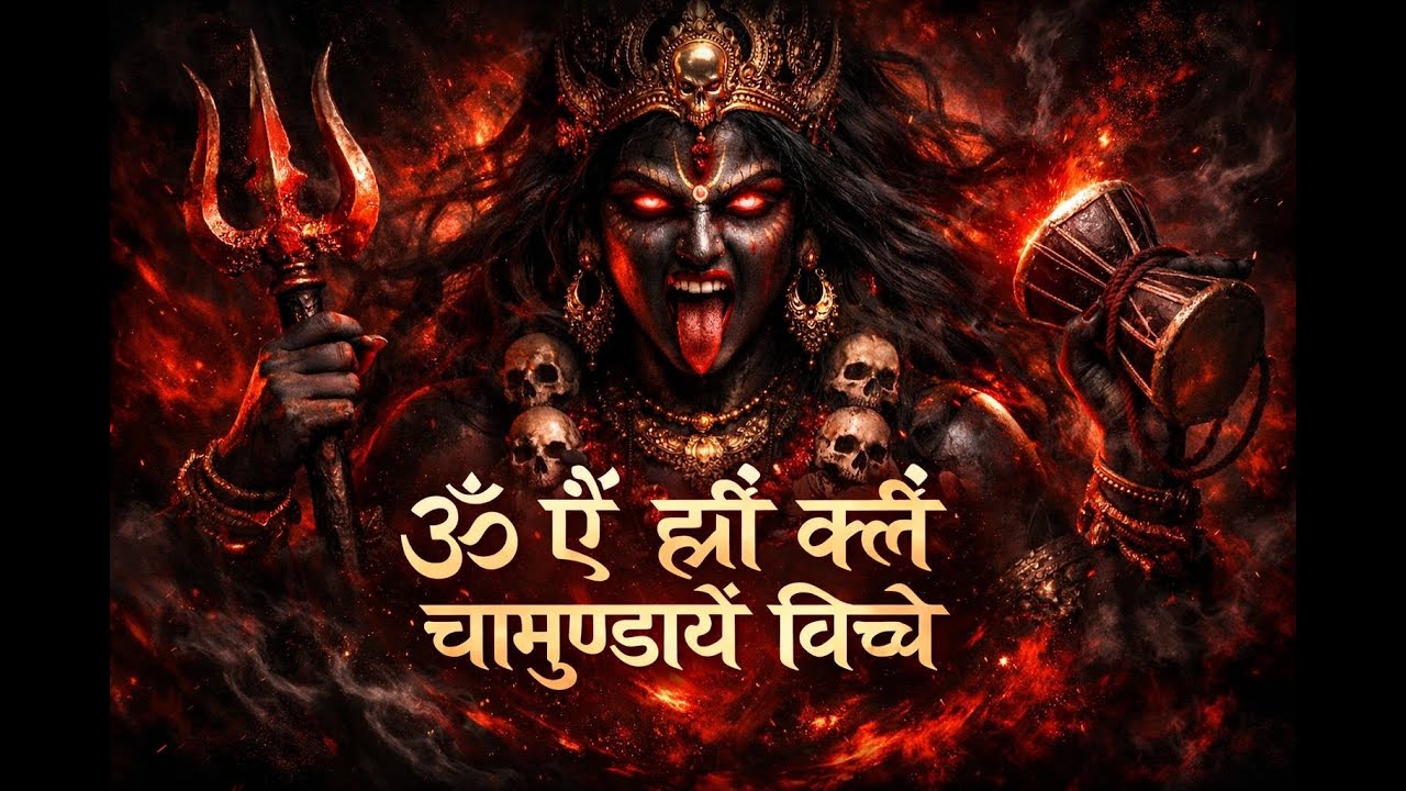 ॐ ऐं ह्रीं क्लीं चामुण्डायै विच्चे | Dark Divine Shakti Mantra | Powerful Tantric Chanting