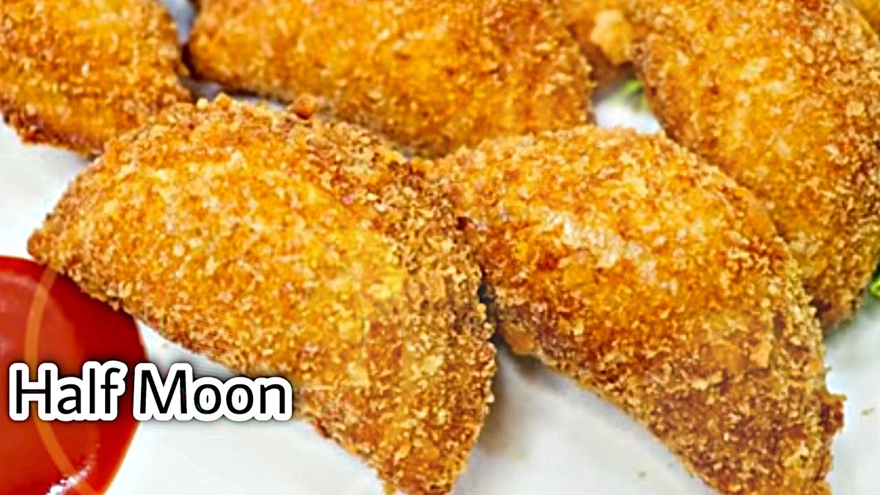 Just Fry The Bread ! Quick and Easy Bread Snack Recipe | Half Moons Recipe