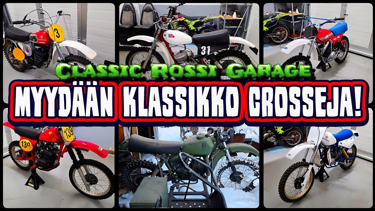 MOTOCROSS KLASSIKOITA MYYNNISSÄ!