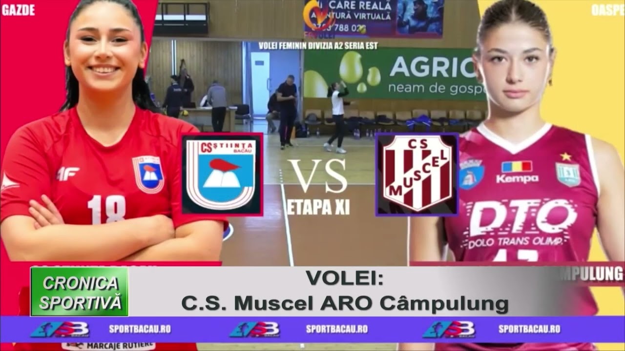CRONICA SPORTIVĂ 09 02 2026 VOLEI CS MUSCEL - MUSCEL ARO CÂMPULUNG