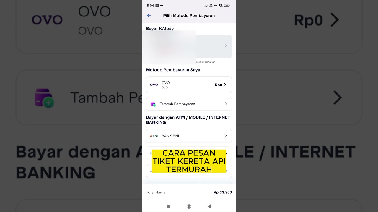 PESAN TIKET KERETA API MURAH #shorts #tiketkeretaapi