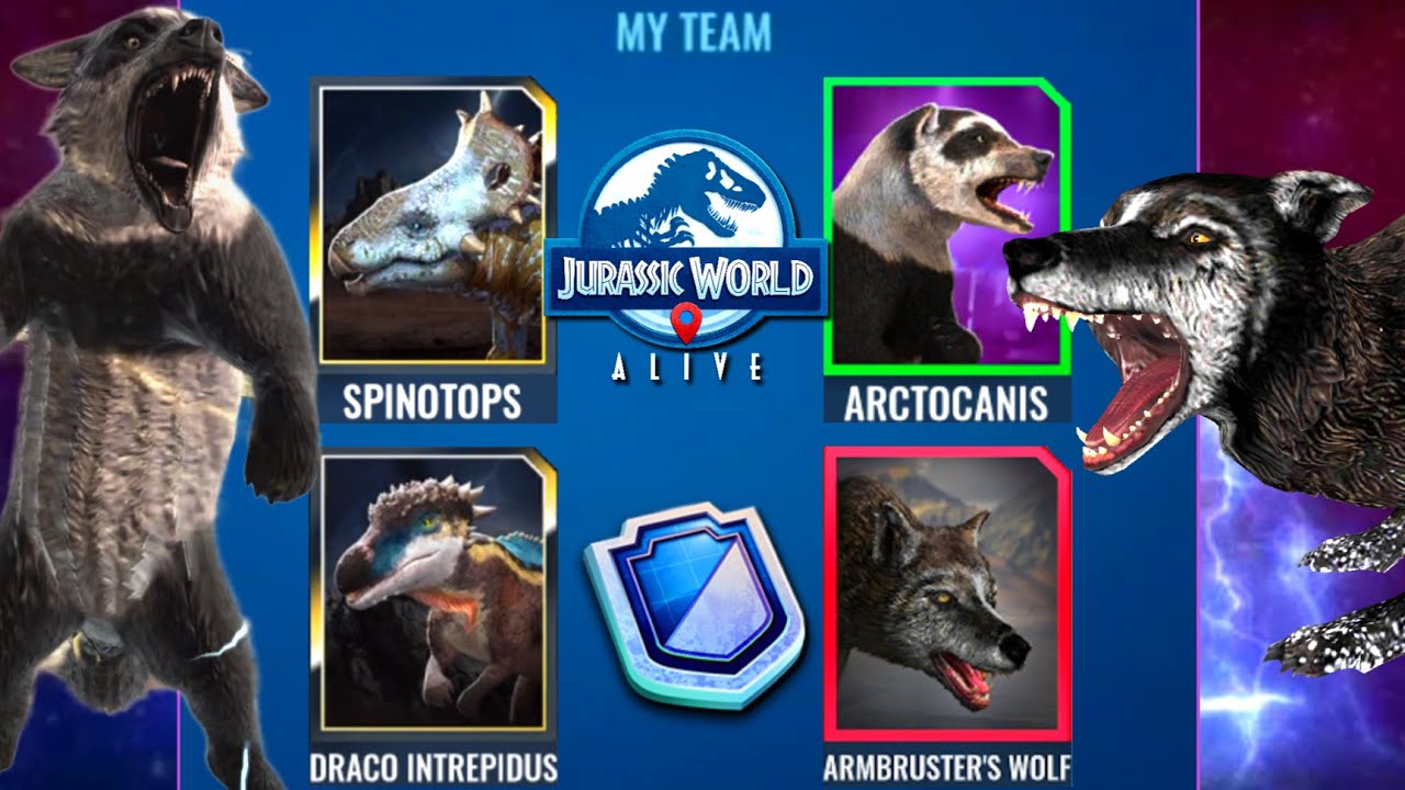 Jurassic World Alive Brawl 4v4 PVP Returns! Armbruster&rsquo;s Wolf Leads the Charge