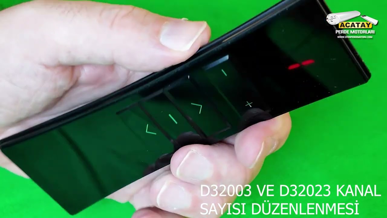 1 - D32003 VE D32023 KUMANDALARDA KANAL AYARLAMA