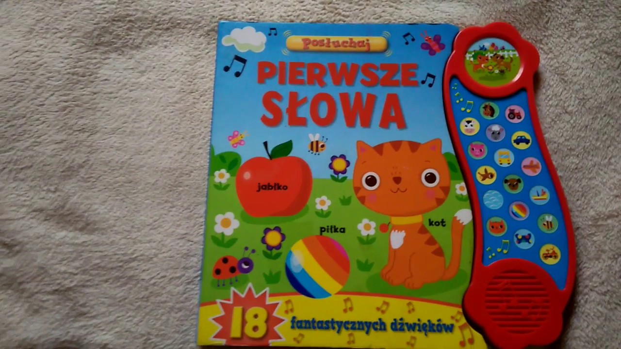 Pierwsze Słowa – Magiczna Książka Dźwiękowa dla Maluchów! ✨📖🎶