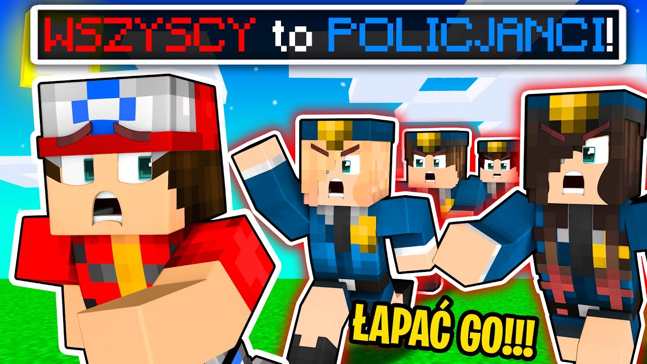WSZYSCY to POLICJANCI w Minecraft! CZY PÓJDĘ do WIĘZIENIA w Minecraft?! (wielka ucieczka)