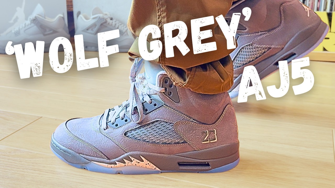 🔥'Wolf Grey' Air Jordan 5s - RETURN of a classic - #Nike #jordan5  #sneakers