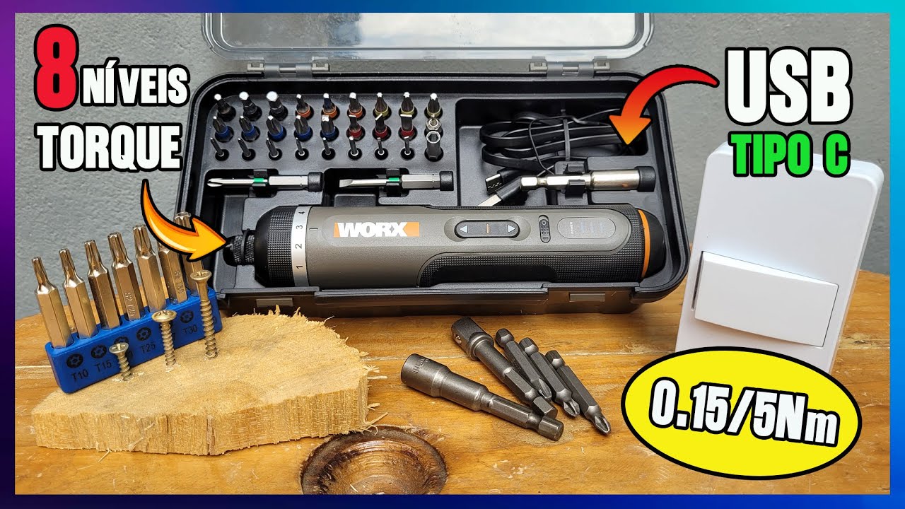 A Parafusadeira WORX WX242 é Boa? Teste e Review Completo!