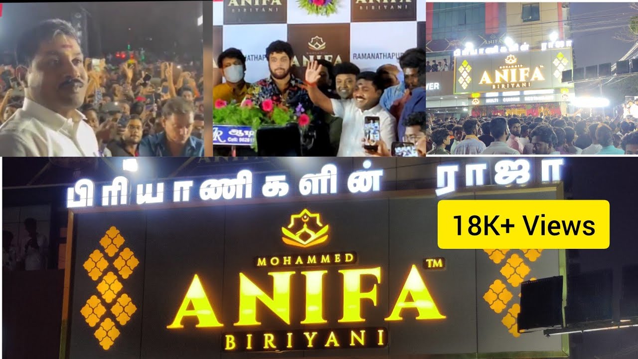 Ramnad Anifa Biriyani grand launch l GP Muthu mass l Bigg Boss Rio l Chicken biryani l Chicken 99