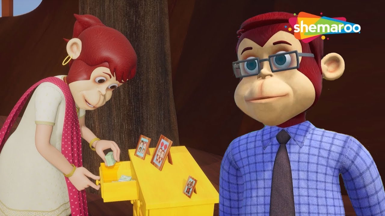 Bandar Ki Sasural 3D Punjabi Rhymes for Children | Shemaroo Kids Punjabi