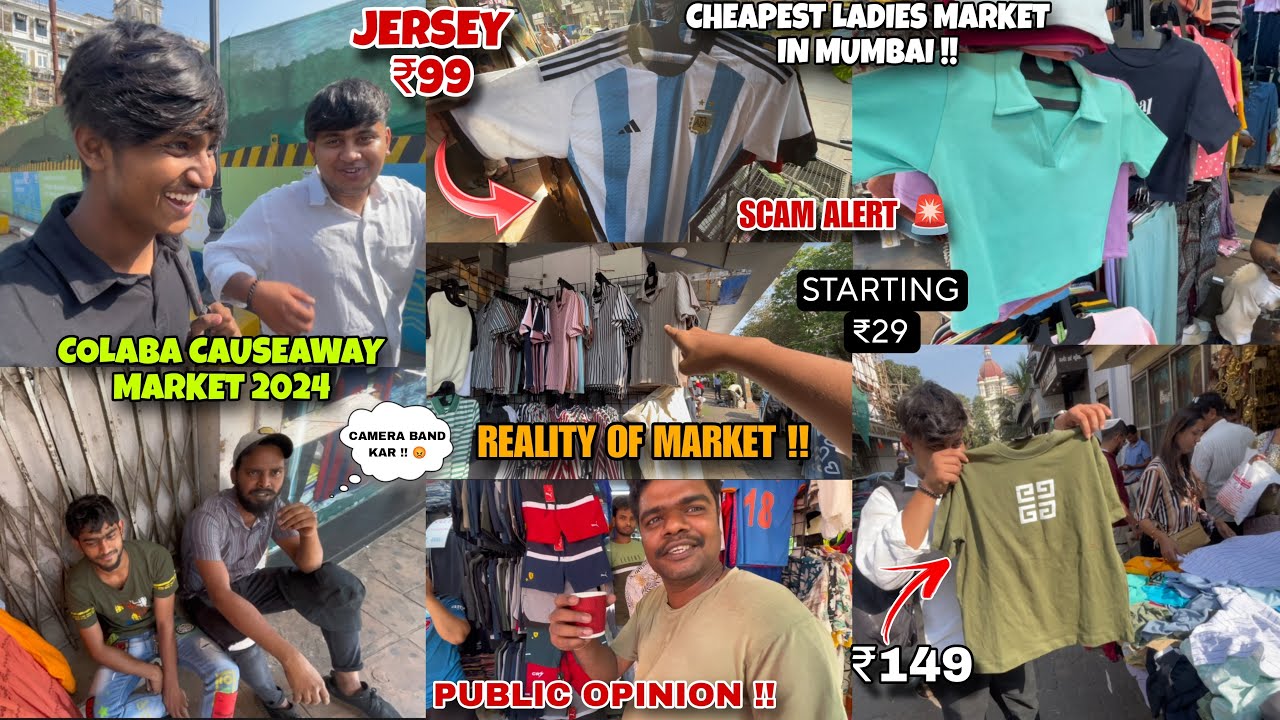 Colaba Causeway Market Mumbai 2024 | Cheapest Street Market In Mumbai | Churchgate Market |Fs Market