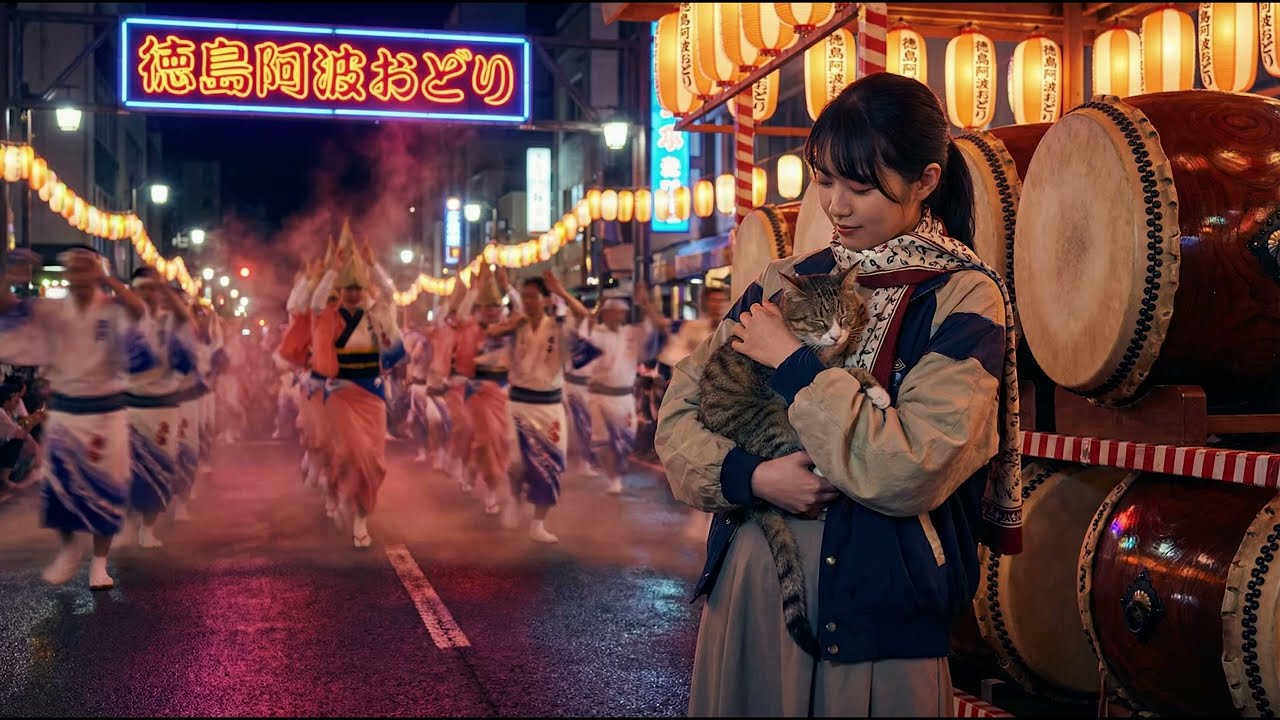 Tokushima Awa Dance Groove｜阿波踊り × City Pop｜Japanese Night Festival Instrumental