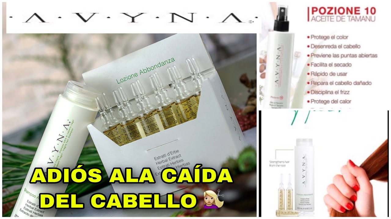 🚨Reseña,Productos AVYNA! Tratamiento Anti- Caida+Cabello más Resistente💇🏼‍♀️+Pozione 10