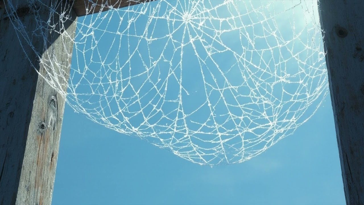 In the Morning, from the Web Beneath the Roof, to the sky / moss living at the world's edge