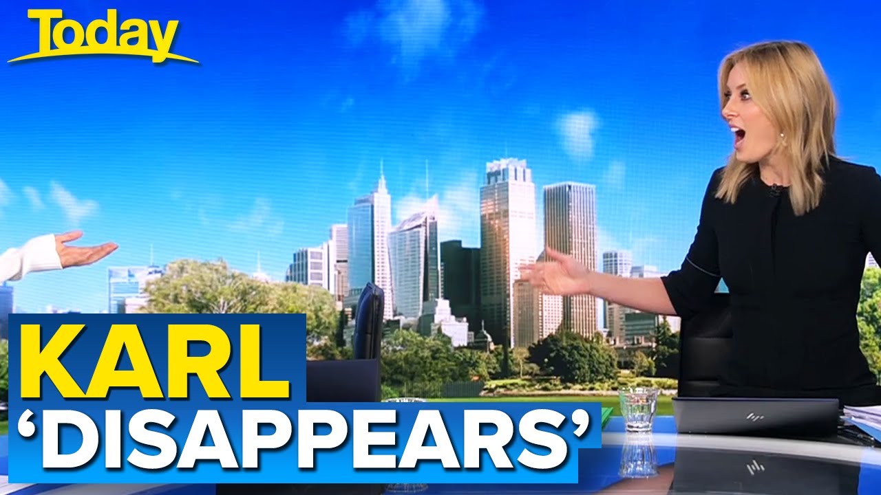 Ally's joke makes Karl disappear... | Today Show Australia