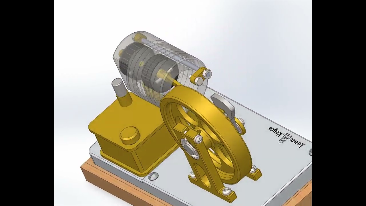 Animaci&oacute;n de Motor, FLAME EATER WITH INTERNAL VALVE.