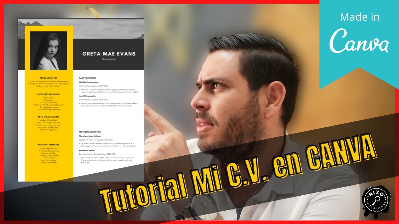Cómo hacer mi C.V. en Canva en 2024 👨🏽‍🏫 👨🏼‍🎓 Tutorial 🚀 y descarga plantillas GRATIS